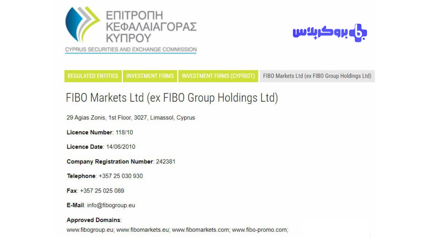 Fibo group cysec regulation